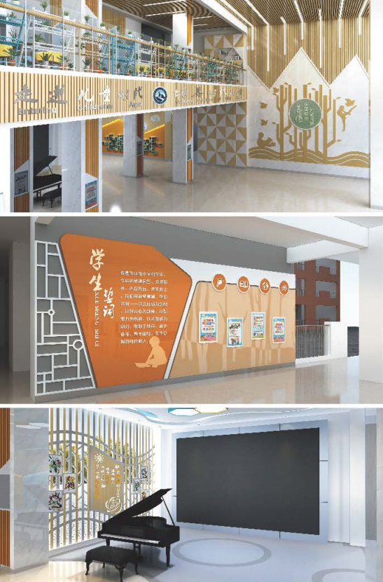 标识公司分享：校园文化墙设计制作案例及作用有哪些-千帆标识，行业经验18年，为400+企业或市政单位提供标识系统解决方案。