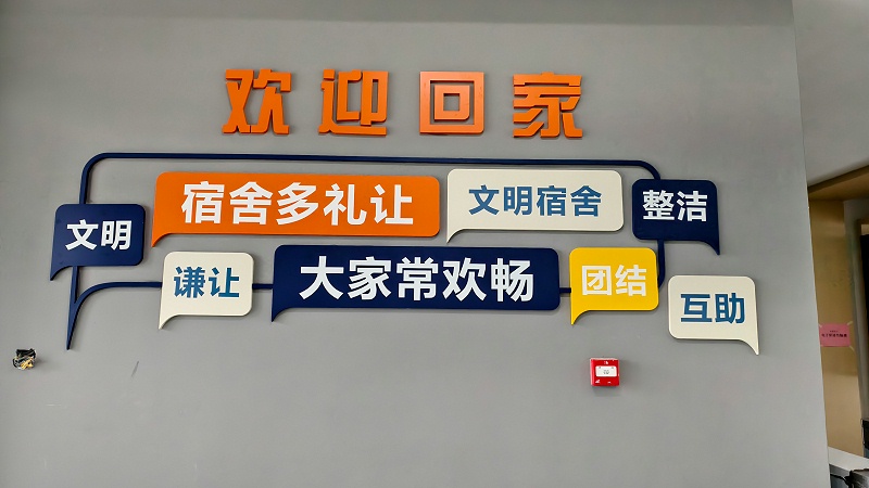 徐海学院文化墙标识制作案例