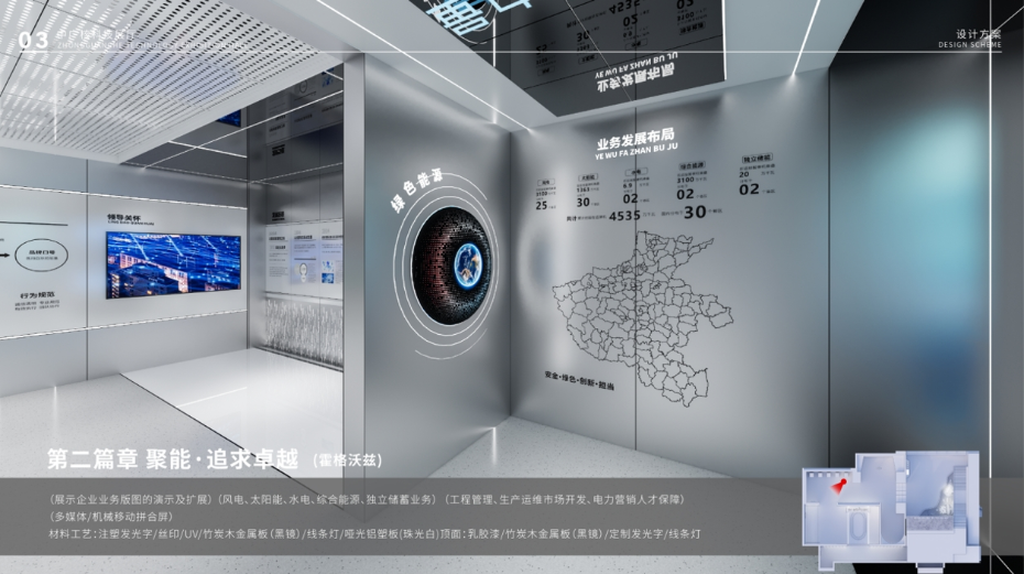 中广核新能源数字企业展厅设计案例