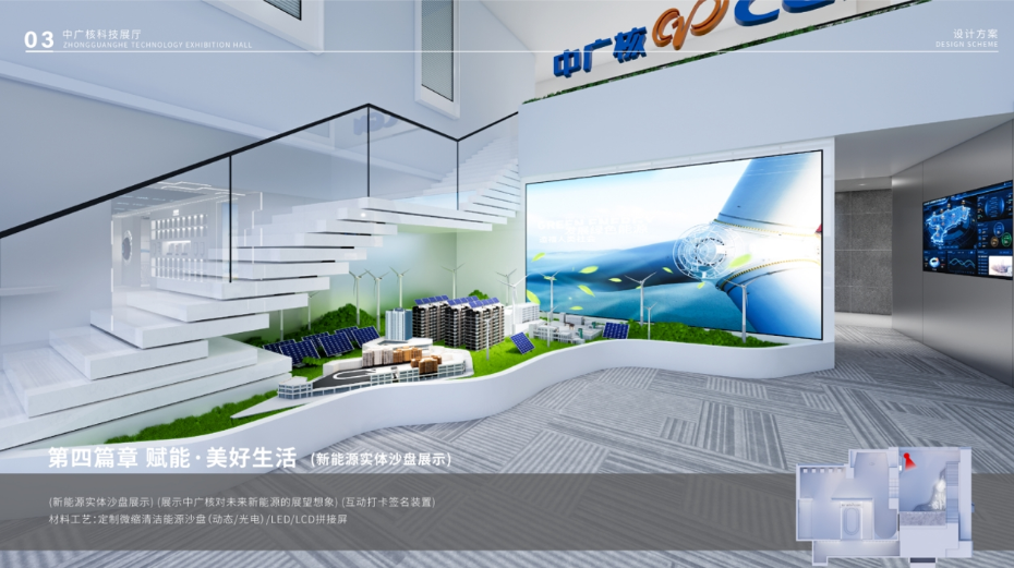 中广核新能源数字企业展厅设计案例