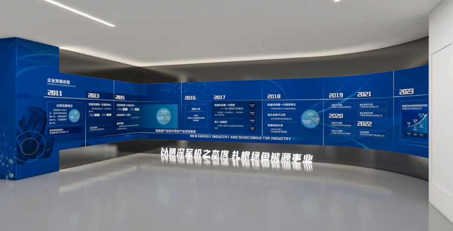 内蒙古欧晶科技企业展厅设计方案