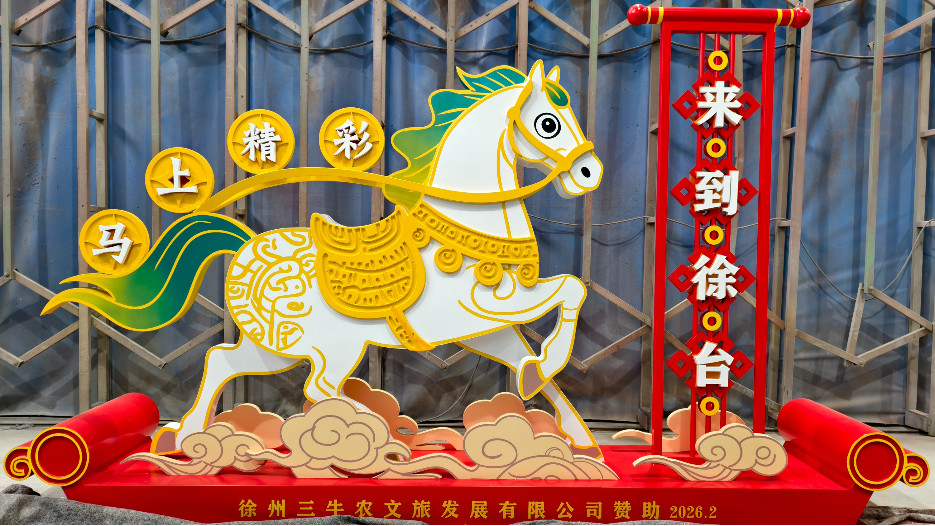 徐台村马年小品标识标牌制作案例