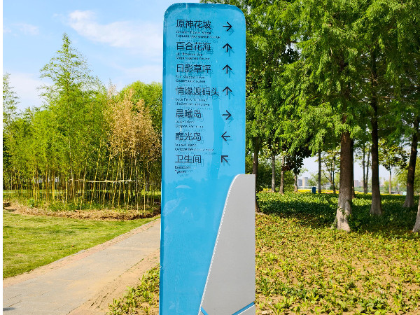 钢化玻璃指示牌