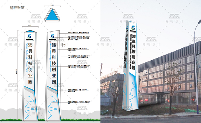 沛县科创园标识导视设计案例5
